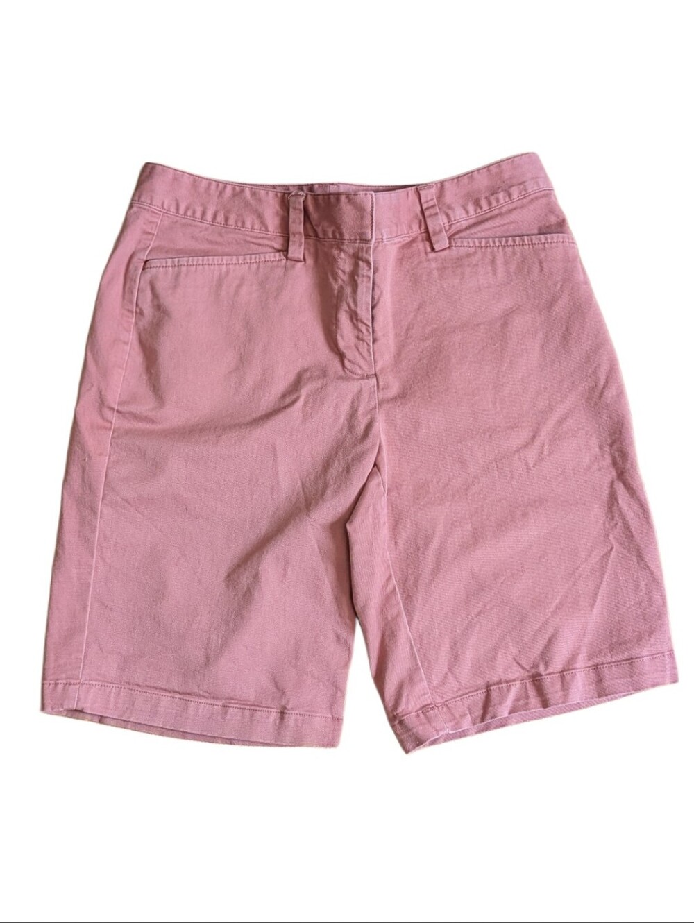 Lands' End Light Pink Nantucket Red Knee Length Summer Preppy Boating Shorts To